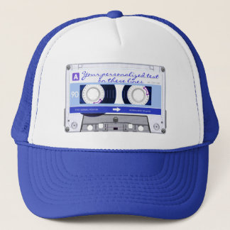Kassettenband - blau - truckerkappe