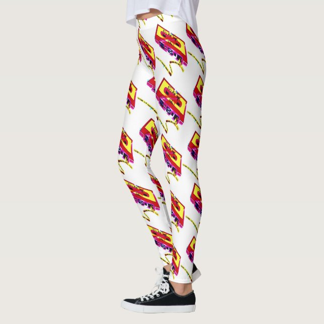 Kassettenband der 80er Jahre Leggings (Links)