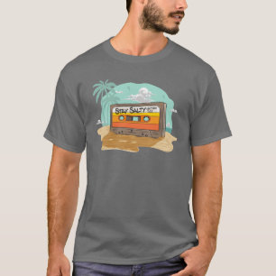 Kassettenband Retro 80er auf dem Bleibe Salty Matt T-Shirt
