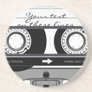 Kassettenband - schwarz - untersetzer