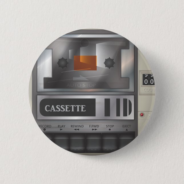 Kassettenrekorder Button (Vorderseite)