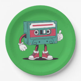 Kassettenrekorder Pappteller