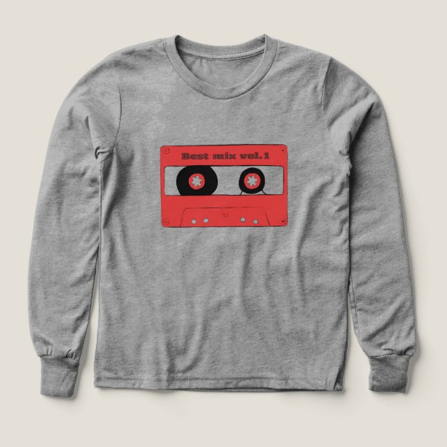 Kassettenschal-T-Shirt (Design Vorderseite)