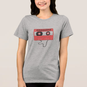 Kassettenschal-T-Shirt Tri-Blend Shirt