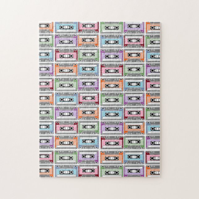 Kassettentonbänder Retro-Muster (Vertikal)