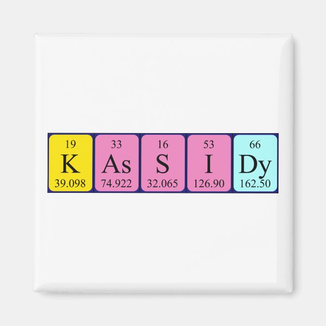 Kassidy Periodenmagnet Magnet (Vorne)