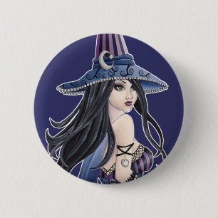 Kassie - Hexe-Knopf Button