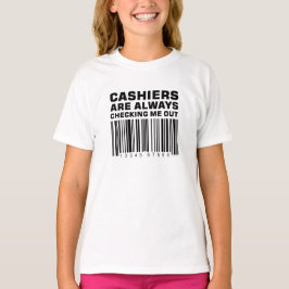 Kassierer überprüfen mich immer heraus (Schwarzes) T-Shirt