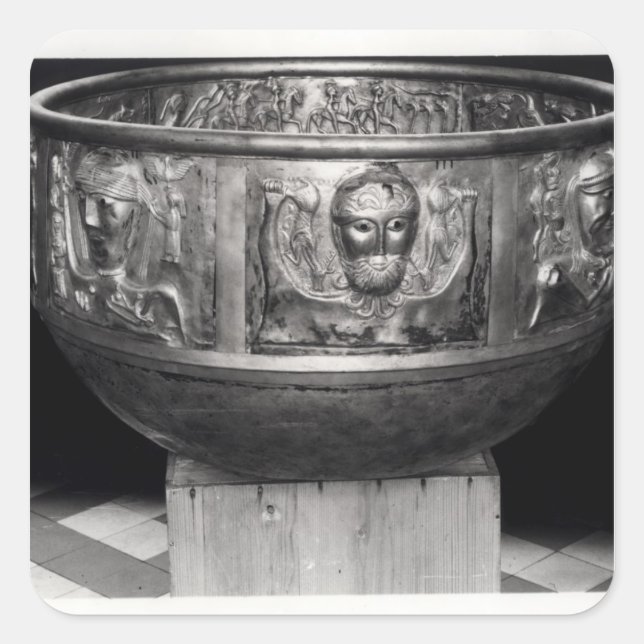 Kast des Gundestrup Cauldron Quadratischer Aufkleber (Vorderseite)