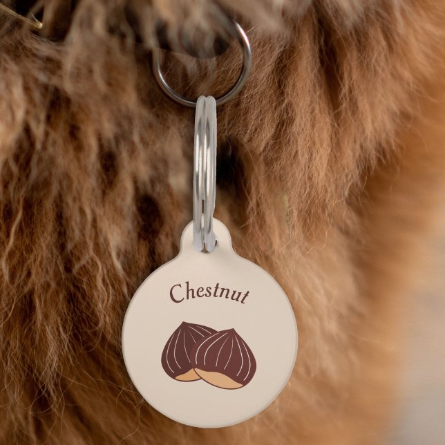 Kastanie Haustiermarke (Chestnut Pet Tag)