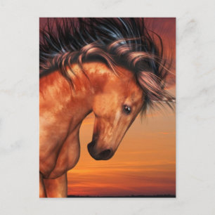 Kastanie Unicorn Postkarte