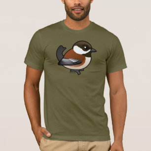 Kastanie-unterstützter Chickadee T-Shirt