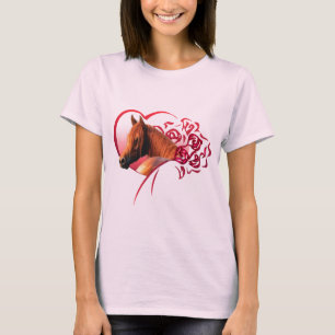 Kastanien-Araber-Rosen T-Shirt