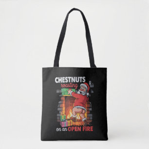 Kastanien braten lustig unanständiger Weihnachtsma Tasche