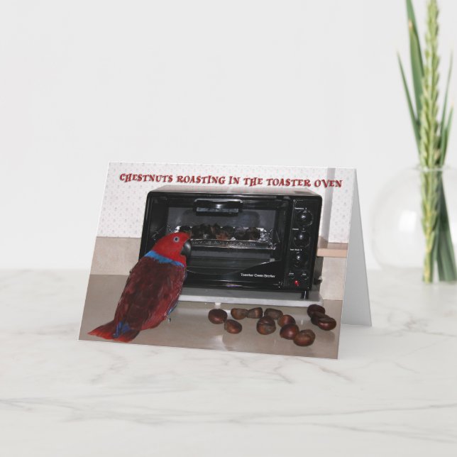 Kastanien Feiertagskarte (Vorderseite)