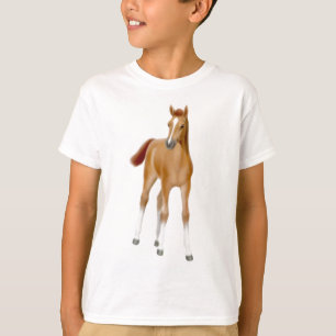 Kastanien-Fohlen scherzt T - Shirt