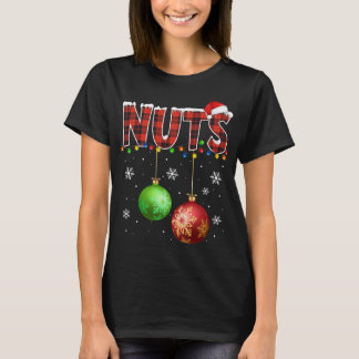 Kastanien Funny Matching Paare Weihnachtslicht T-Shirt