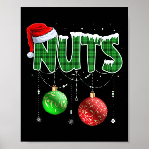 Kastanien Matching Family Fun Brustkerne Weihnacht Poster