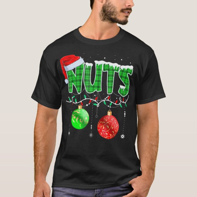 Kastanien Matching Family Funny Brust Nuts Christm T-Shirt (Vorderseite)