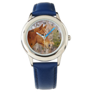 Kastanien-Pferdeuhr Armbanduhr