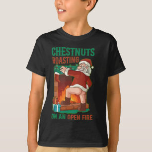Kastanien Roasteln auf offenem Feuer Feuer Funny R T-Shirt