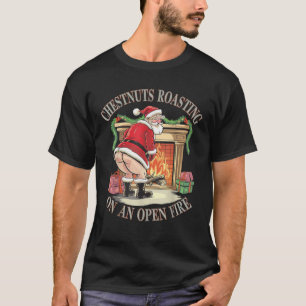 Kastanien Rösten auf einem offenen Feuer unheimlic T-Shirt
