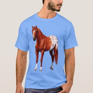 Kastanien Sorrel Quarter Horse Appaloosa Stallion T-Shirt