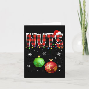 Kastanien Spaß Matching Paare Weihnachtsleuchten N Karte