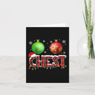 Kastanien Spaß Matching Paare Weihnachtsleuchten N Karte
