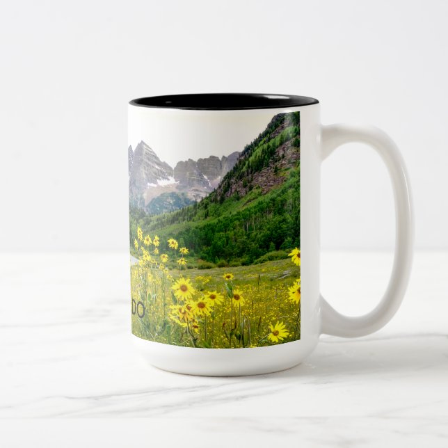 Kastanienbraune Bell Zweifarbige Tasse (Rechts)