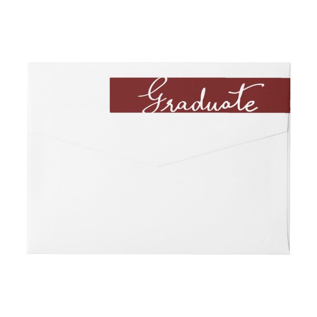 Kastanienbraune elegante graduierte Typografie (Rückseite)