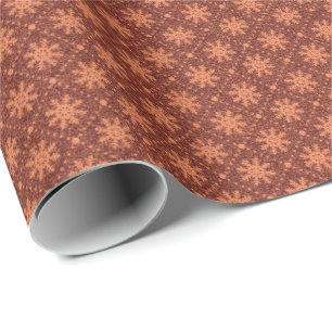 Kastanienbraune kupferne geschenkpapier