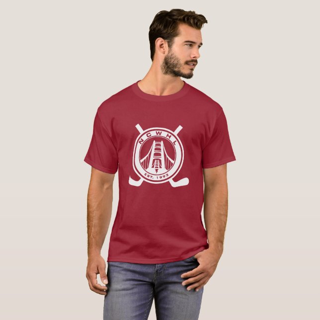 Kastanienbrauner Abteilungs-Shirt-Männer T-Shirt (Vorne ganz)