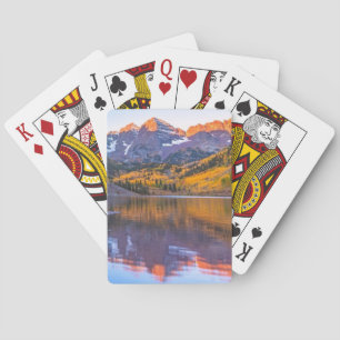 Kastanienbraunes Glühen Bell Alpen Spielkarten