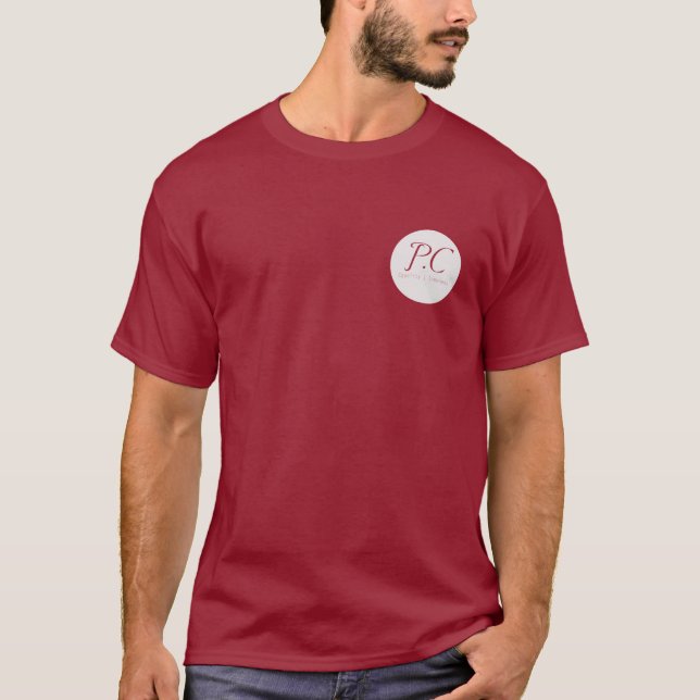 Kastanienbraunes Paritäts-T-Shirt T-Shirt (Vorderseite)