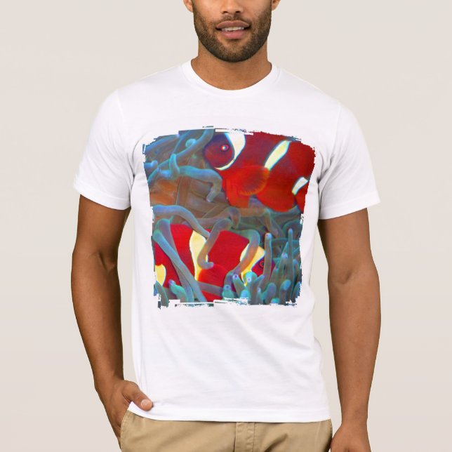 Kastanienbraunes T-Shirt Clownfish Schmutz-4 (Vorderseite)