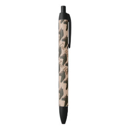 Kastanienmatte Pferdeportrait Pferdekunst Malerei Kugelschreiber