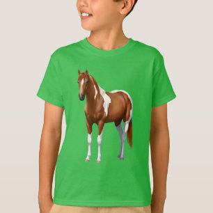 Kastanienpinto Sorrel Paint Horse Stallion T-Shirt