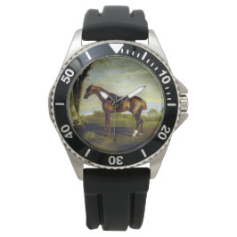 Kastanienrutsche in einer Landschaft (George Stubb Armbanduhr