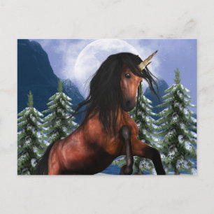 Kastanienzucht Unicorn Postkarte