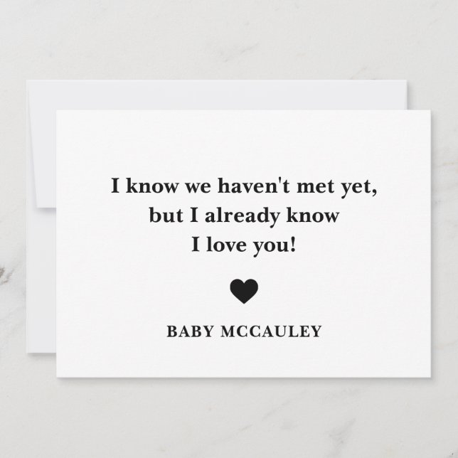 Kästchen für die Ankündigung von Vater-Schwangersc (Vorderseite)