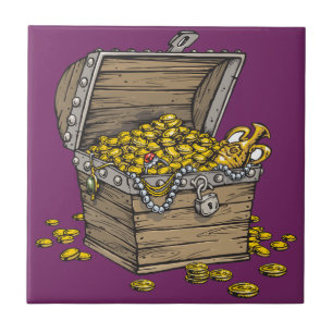 Kasten des Goldes Fliese