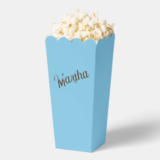 Kasten für antike Namen (Sky Blue & Copper) Geschenkschachtel (Geplatzt)