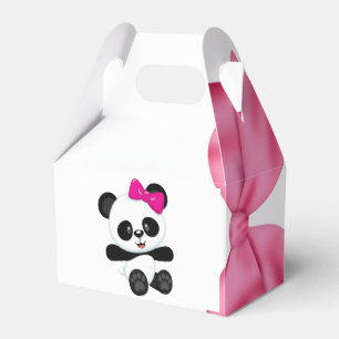 Kasten für Lembrancinhas Maletinha Panda Geschenkschachtel