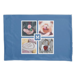 Kasten IHRES 4 Kissens der FOTOS u. des MONOGRAMMS Kissenbezug