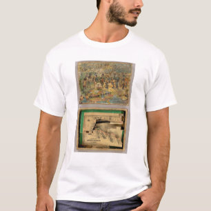 Kasten zergliederte Karte, Vereinigte Staaten T-Shirt