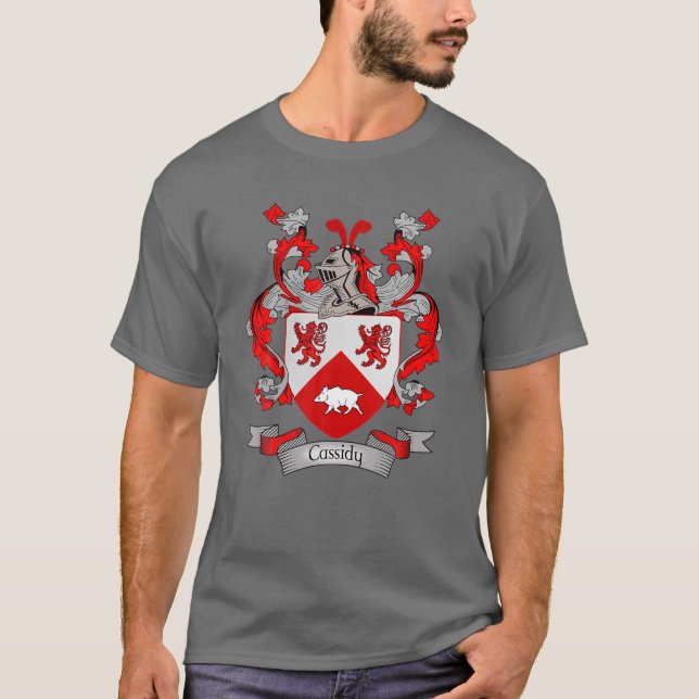 Kastilienmatte von Waffen| Cassidy Familienname T-Shirt (Vorderseite)