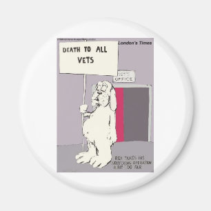 Kastrierter Hund kämpft zurück Lustige Geschenke & Magnet