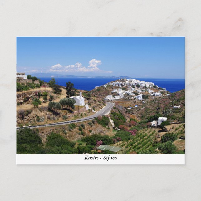 Kastro- Sifnos Postkarte (Vorderseite)