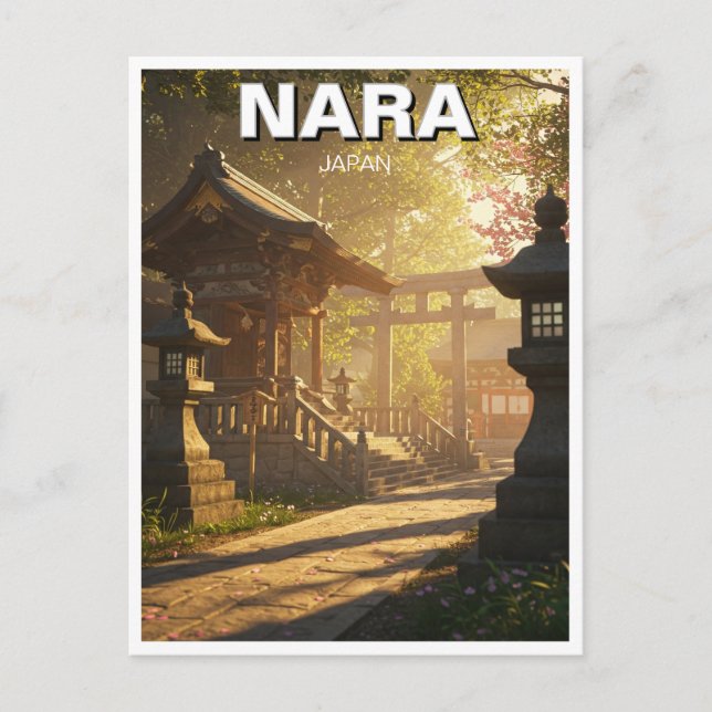 Kasuga Taisha Nara Japan Travel Postkarte (Vorderseite)